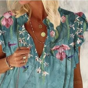 Summer blouse, NWOT